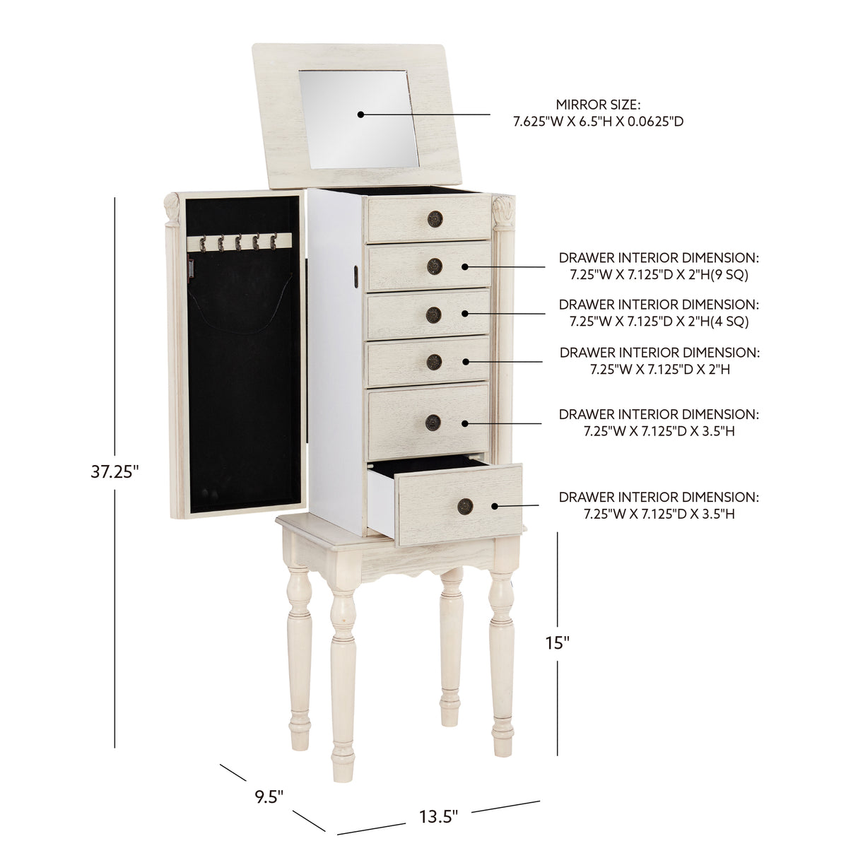 Ollie Jewelry Armoire