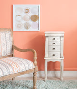 Kellie Off White Jewelry Armoire