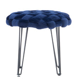 Scarlet Round Ottoman Stool