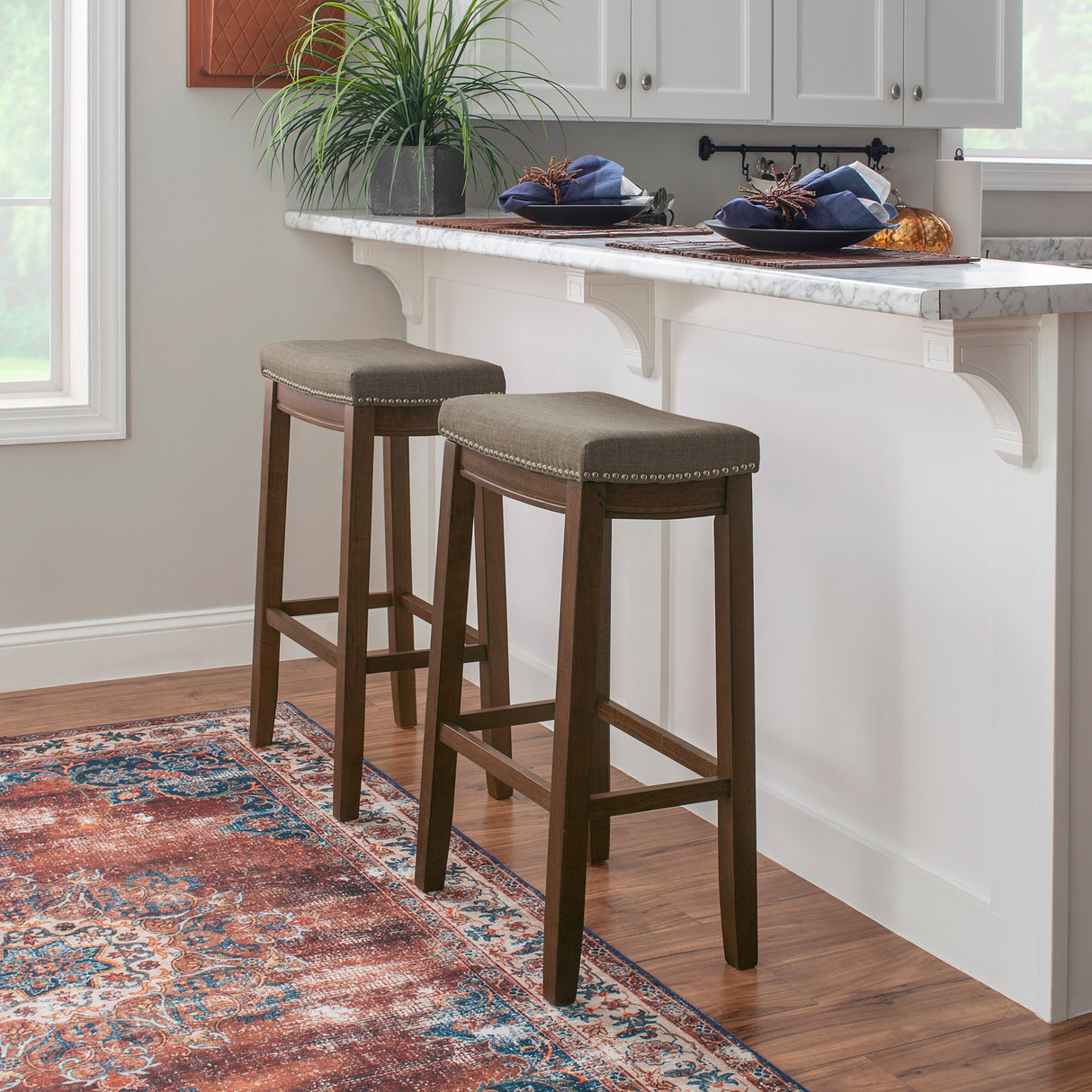 Claridge Linen Stool
