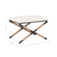Campaign Linen Accent Stool