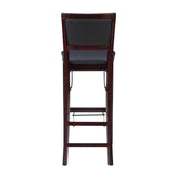 Keira Gray wash Padded Back Folding Bar Stool