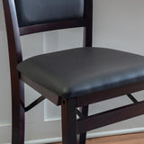 Keira Gray wash Padded Back Folding Bar Stool