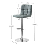 Brandt Faux Leather Bar Stool