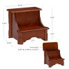 Bertie Mahogany Bed Steps