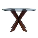 Auden Black Dining Table With Glass