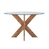 Auden Black Dining Table With Glass