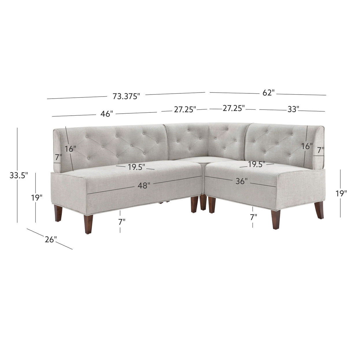 Auden Nook Corner Bench