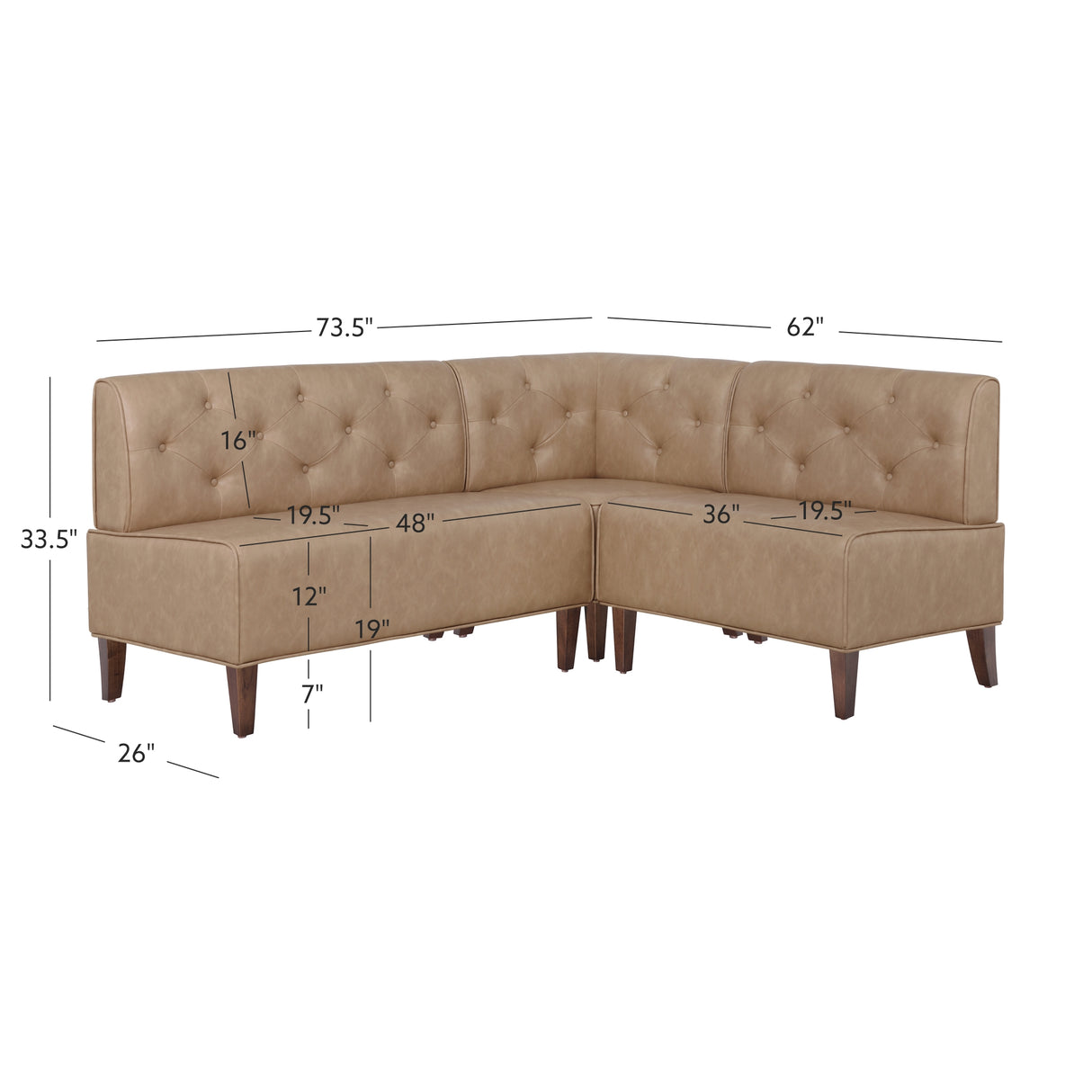 Auden Nook Corner Bench