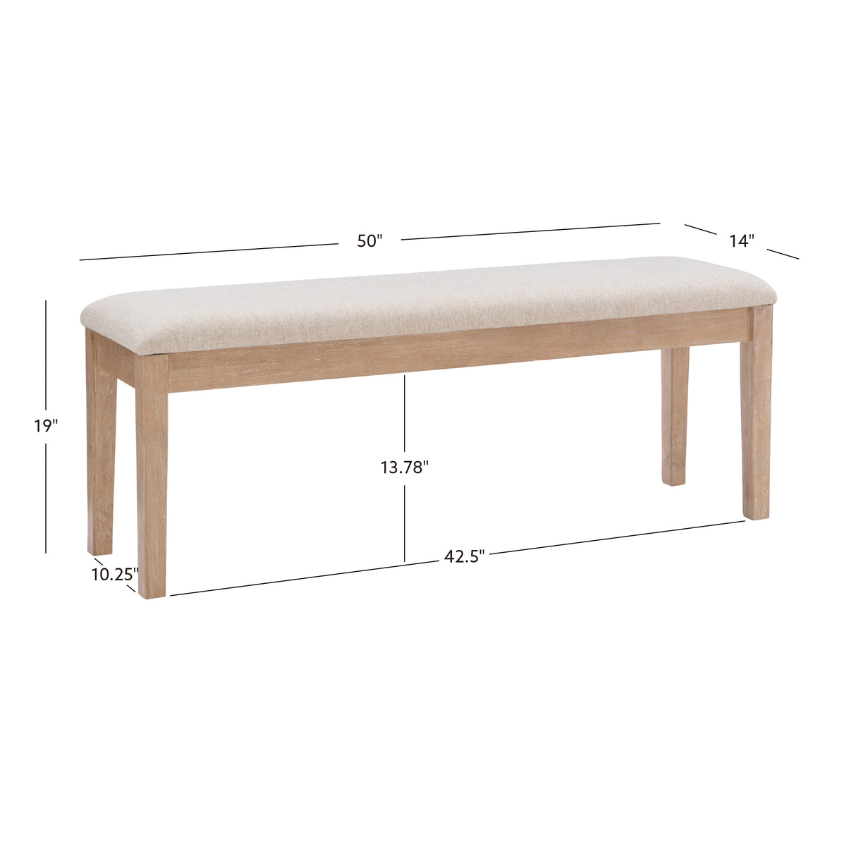 Daly Brown Bench