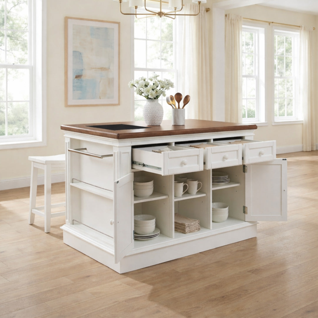 Penda Kitchen Island w/Stools
