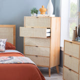 Claudette Cane 5-Drawer Chest