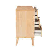 Claudette 6-Drawer Cane Dresser