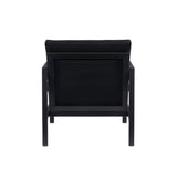 Alora Outdoor Aluminum Black Armchair