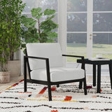Alora Outdoor Aluminum Black Armchair