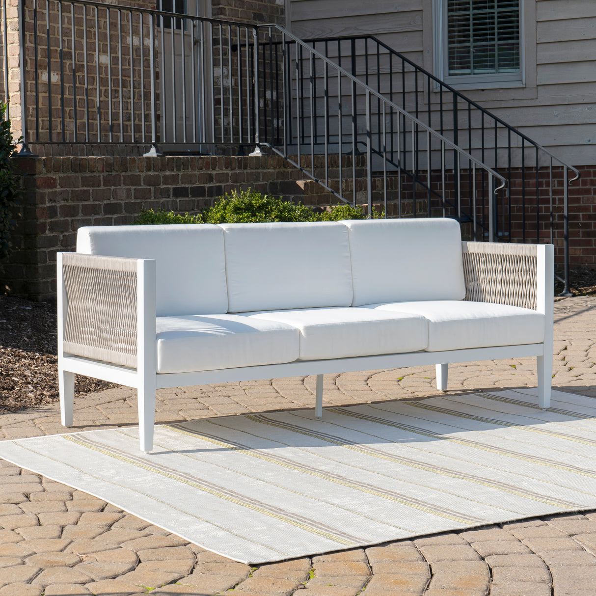 Calabash White 3 Seater Sofa