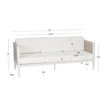 Calabash White 3 Seater Sofa
