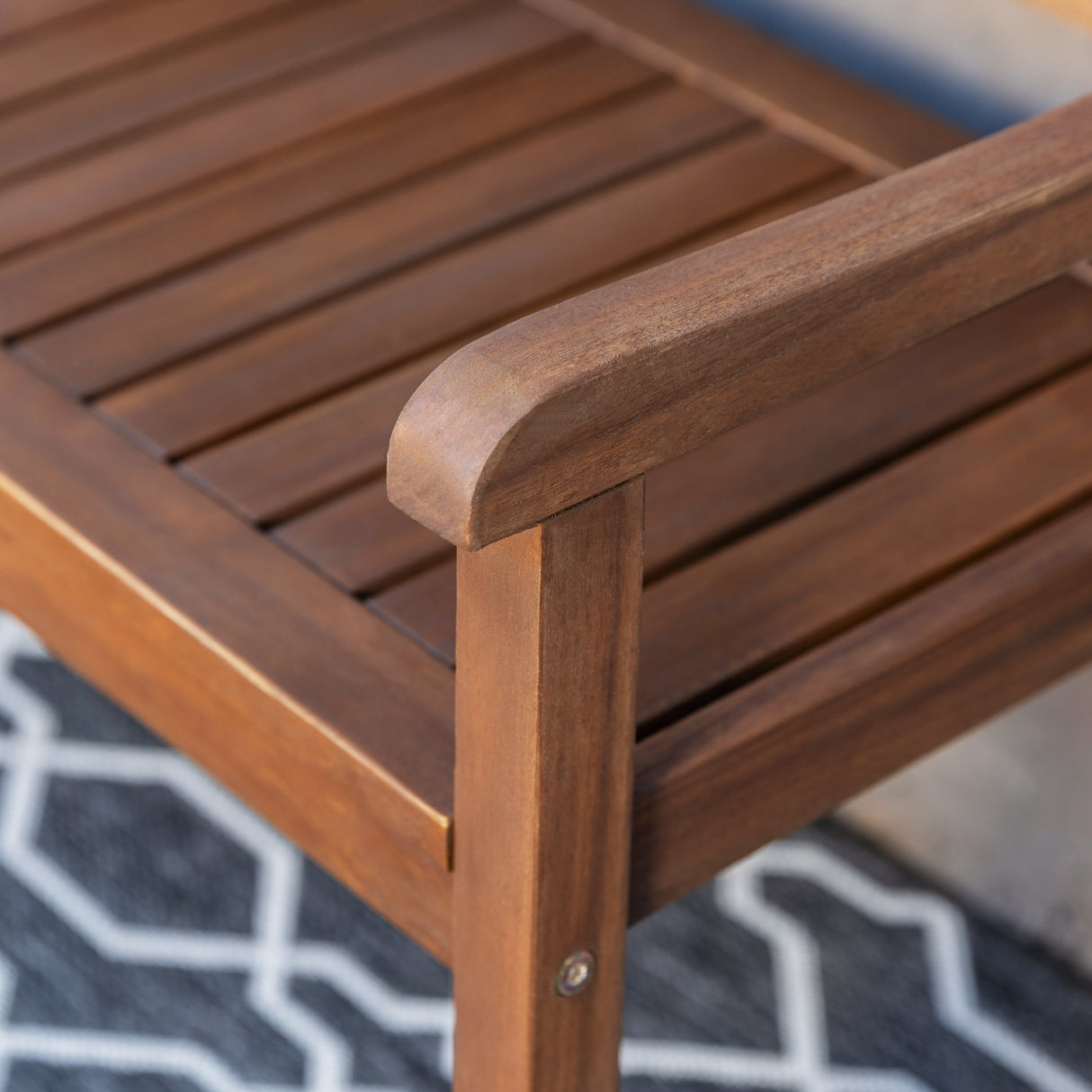 Catalan Bench Teak Finish