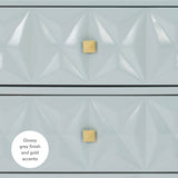 Geo 2-Drawer Texture Nightstand