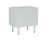 Geo 2-Drawer Texture Nightstand
