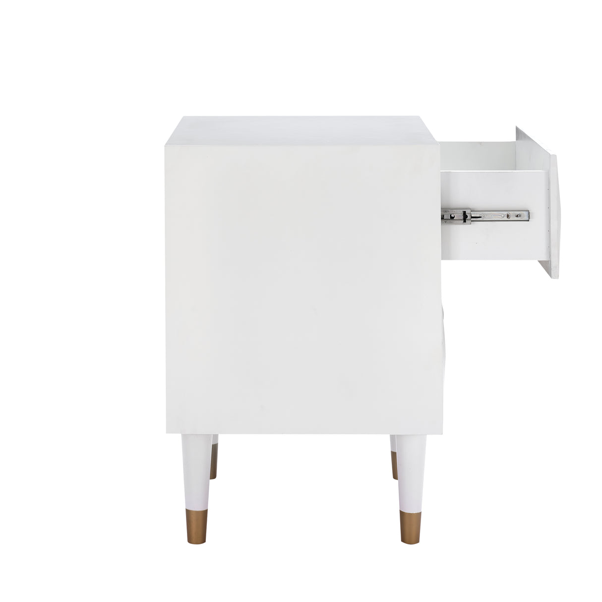 Geo 2-Drawer Texture Nightstand