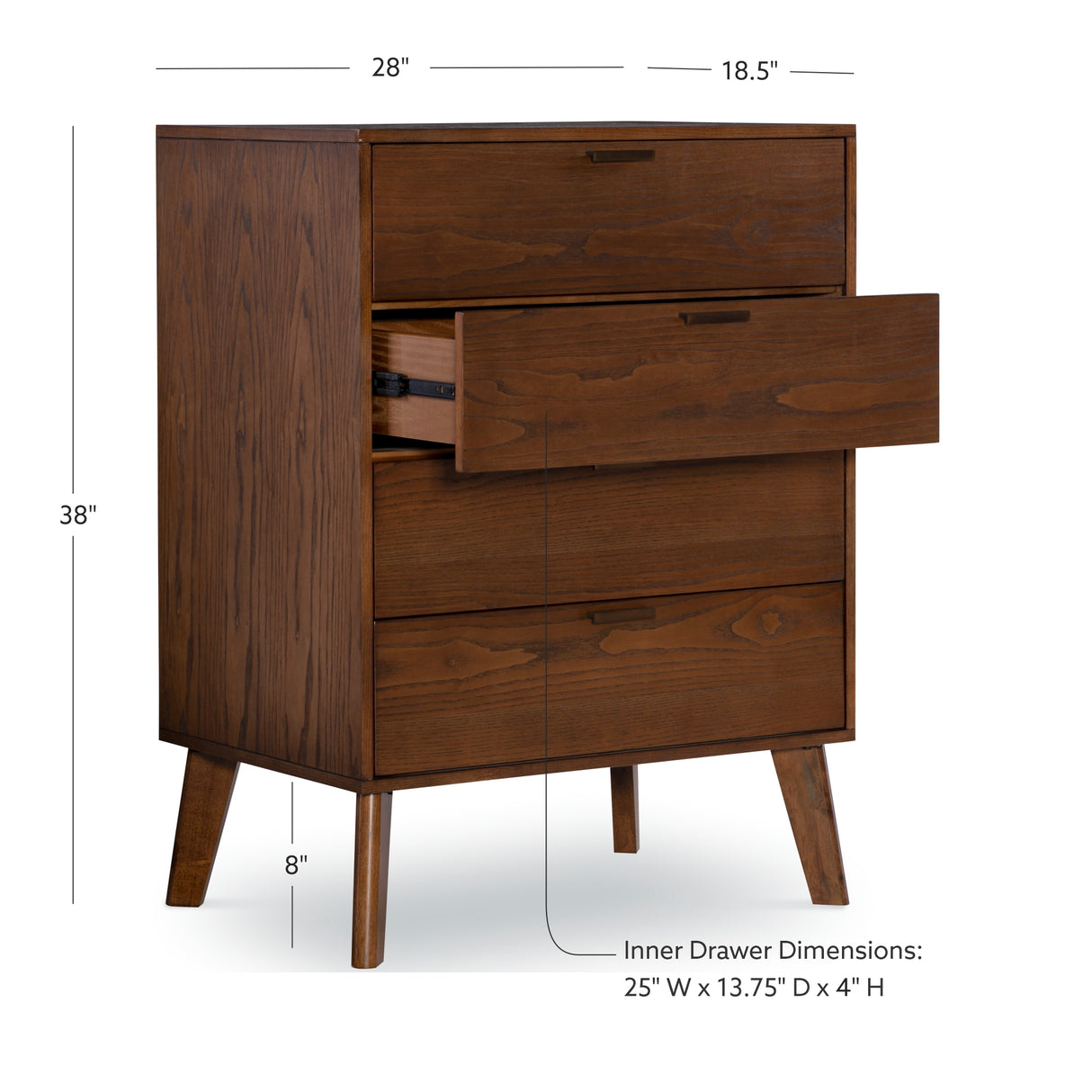 Hudson 4 Drawer Chest
