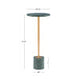 Ayleen Green Marble Gold Drink Table