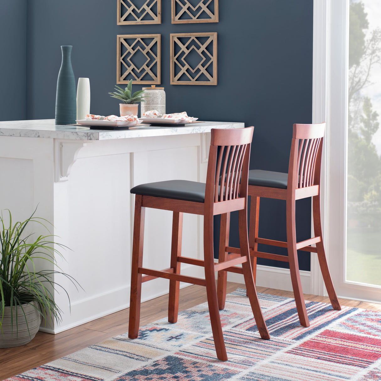 Torino Mission Back Stool
