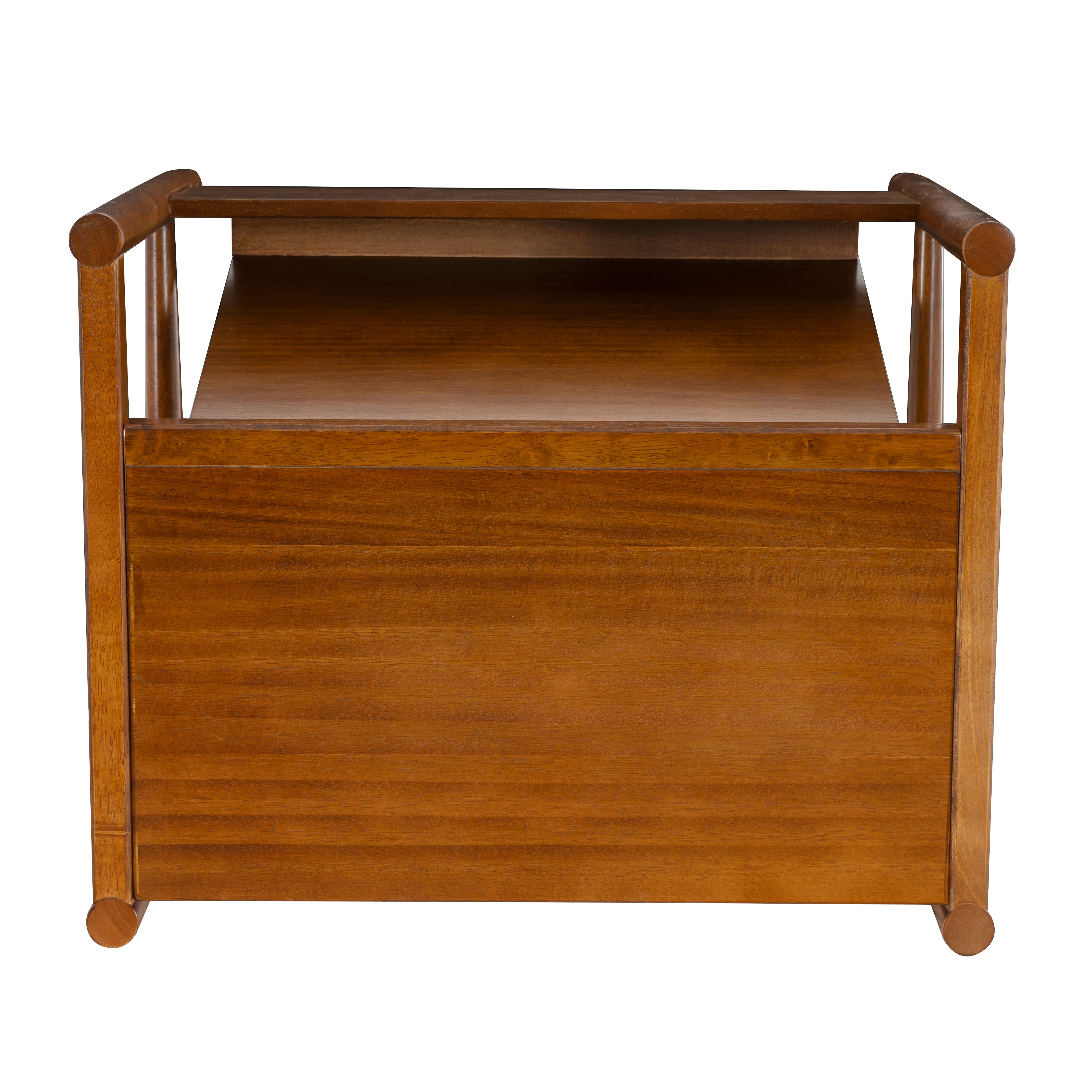 Flay Walnut Magazine Rack – Linon Home & Design LLC
