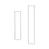 Troy White Wood Towel Rack (Set of 2)