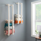Troy White Wood Towel Rack (Set of 2)