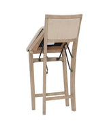 Keira Gray wash Padded Back Folding Bar Stool