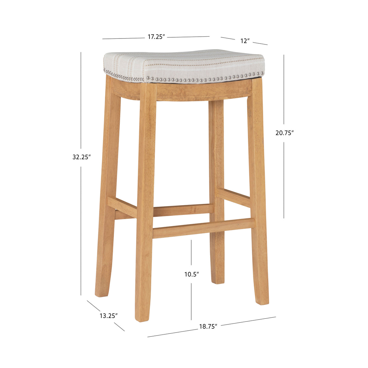 Claridge Linen Stool
