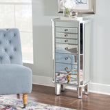 Milan Mirrored Jewelry Armoire