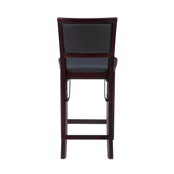 Keira Gray wash Padded Back Folding Bar Stool