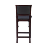 Keira Gray wash Padded Back Folding Bar Stool