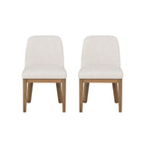 Torres Cream Upholstered Side Chairs