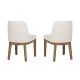 Torres Cream Upholstered Side Chairs