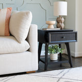 Cassie Cane Side Table Nightstand