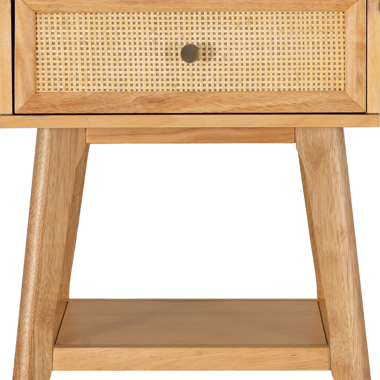 Cassie Cane Side Table Nightstand