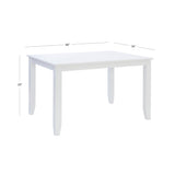 Maui White Round Dining Table