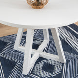Maui White Round Dining Table