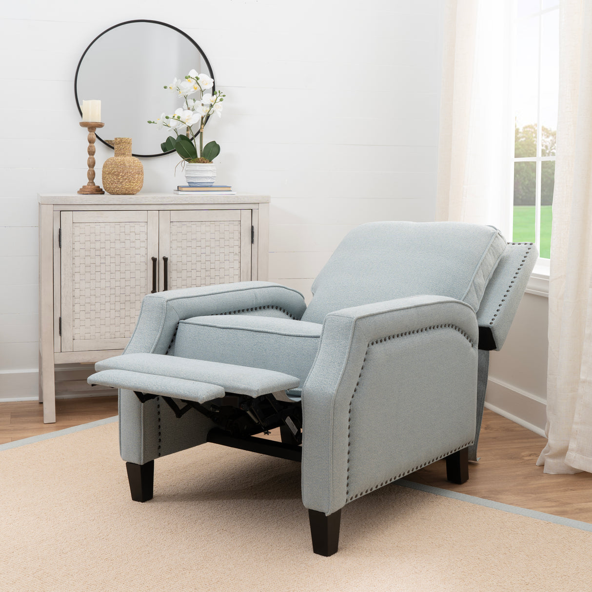 Portico Faux Leather Push Back Recliner