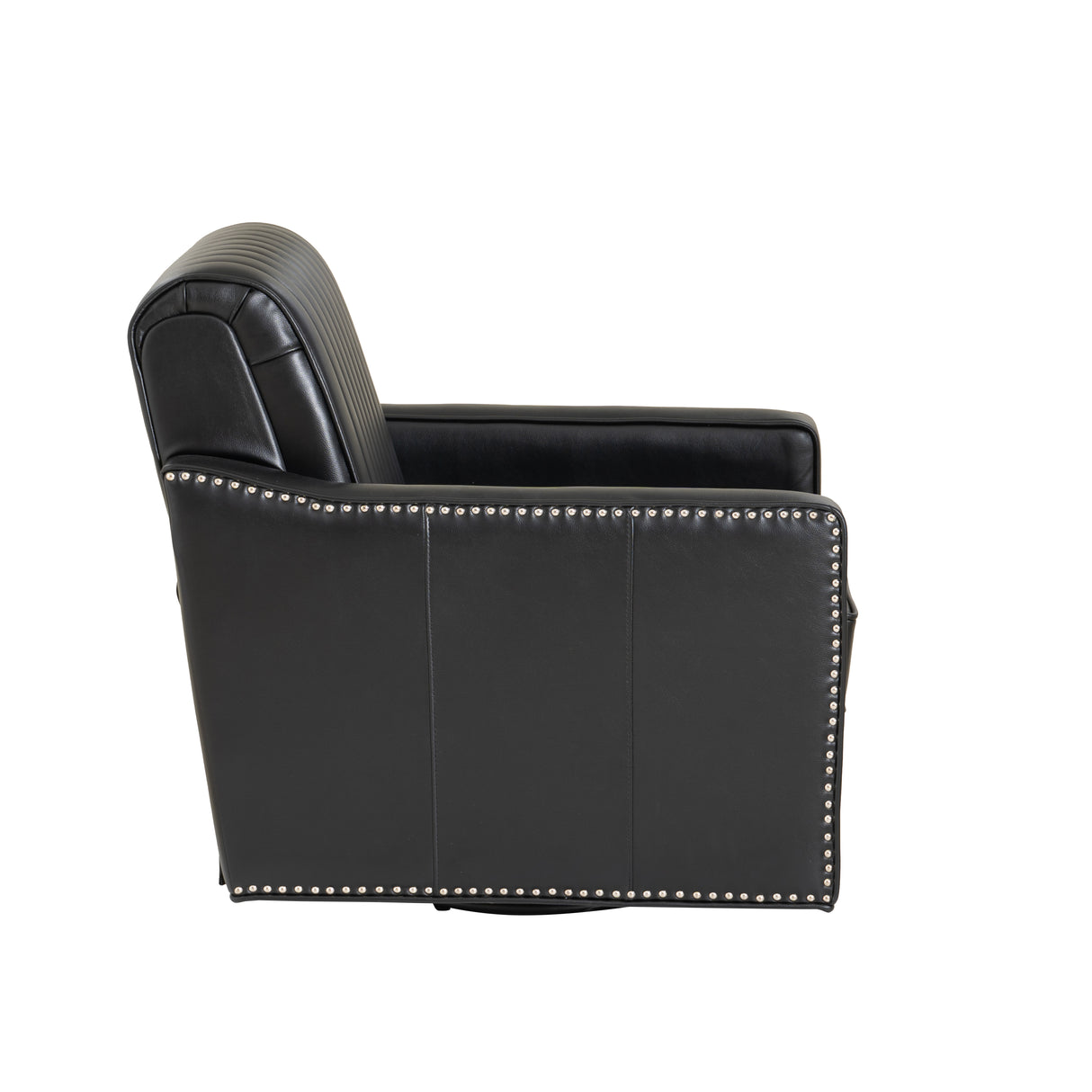 Carter Swivel Faux Leather Accent Chair