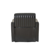 Carter Swivel Faux Leather Accent Chair