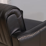 Carter Swivel Faux Leather Accent Chair