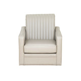 Carter Swivel Faux Leather Accent Chair