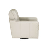 Carter Swivel Faux Leather Accent Chair