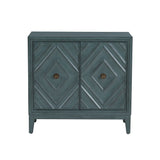 Dian Diamond Blue 2 Door Cabinet