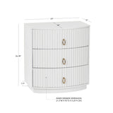 Ciarra 3 Drawer Nightstand